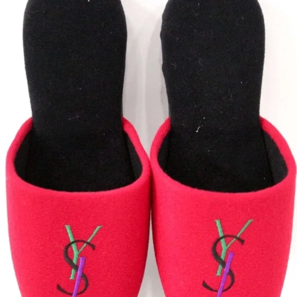 Authentic YSL Yves Saint Laurent Slippers. No Size Listed - 10" Total - Picture 1 of 6